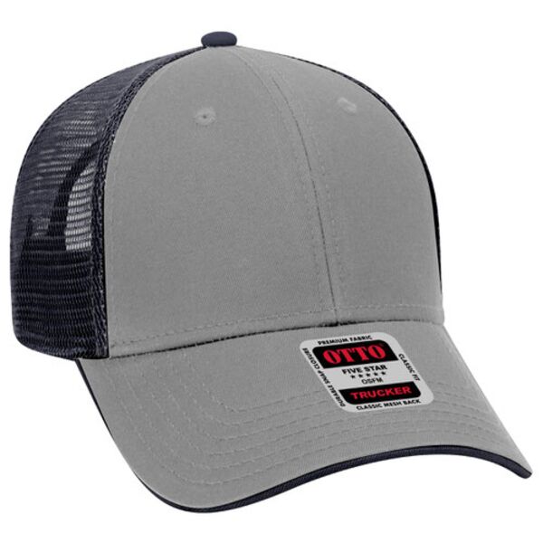 OTTO CAP® 6 Panel Low Profile Mesh Back Trucker Hat Thumbnail